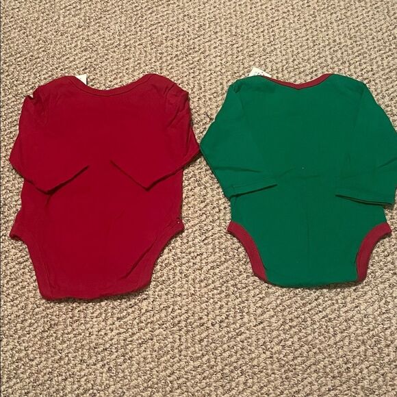 The Children's Place Red and Green Holiday Bodysuits - Picture 6 of 6